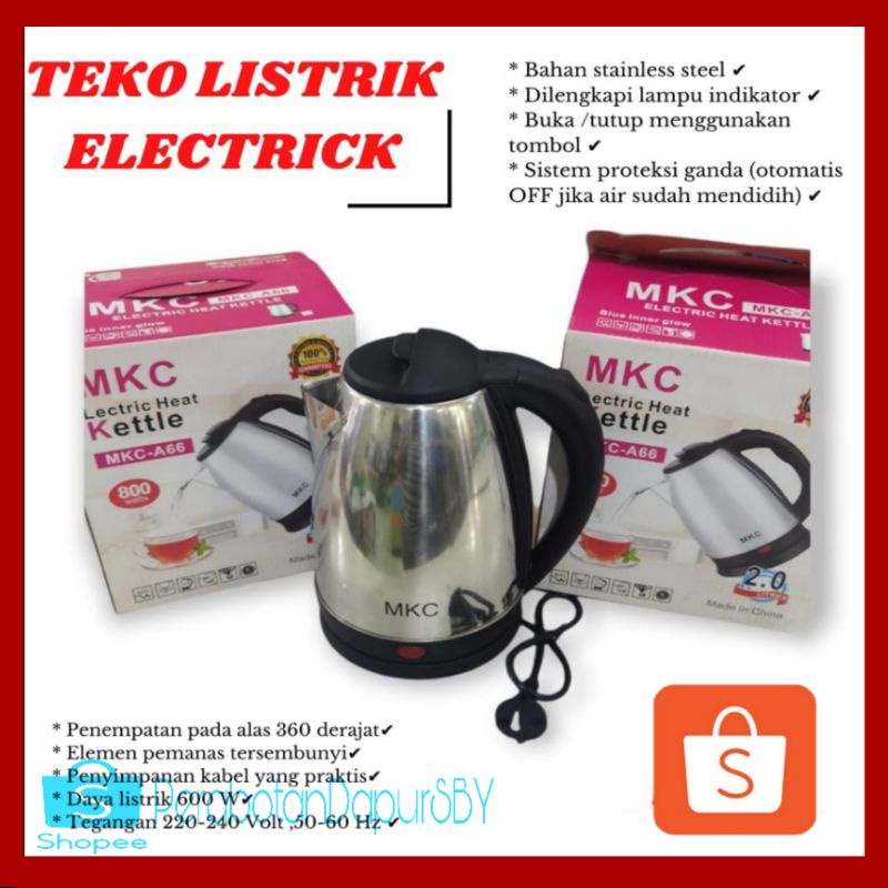 TEKO LISTRIK 2Liter
