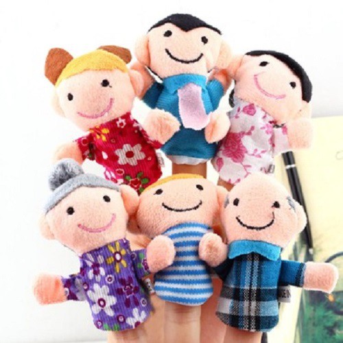 Boneka Jari Keluarga 6in1 Finger Puppets Family Story Time Telling Baby Cerita Bayi Mainan Anak Bayi