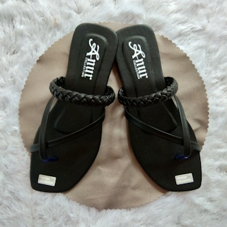 ANUR - COD Sandal Teplek Jepit Flat Tali Kepang Wanita Remaja Terbaru/Sendal Casual Polos Santai Perempuan