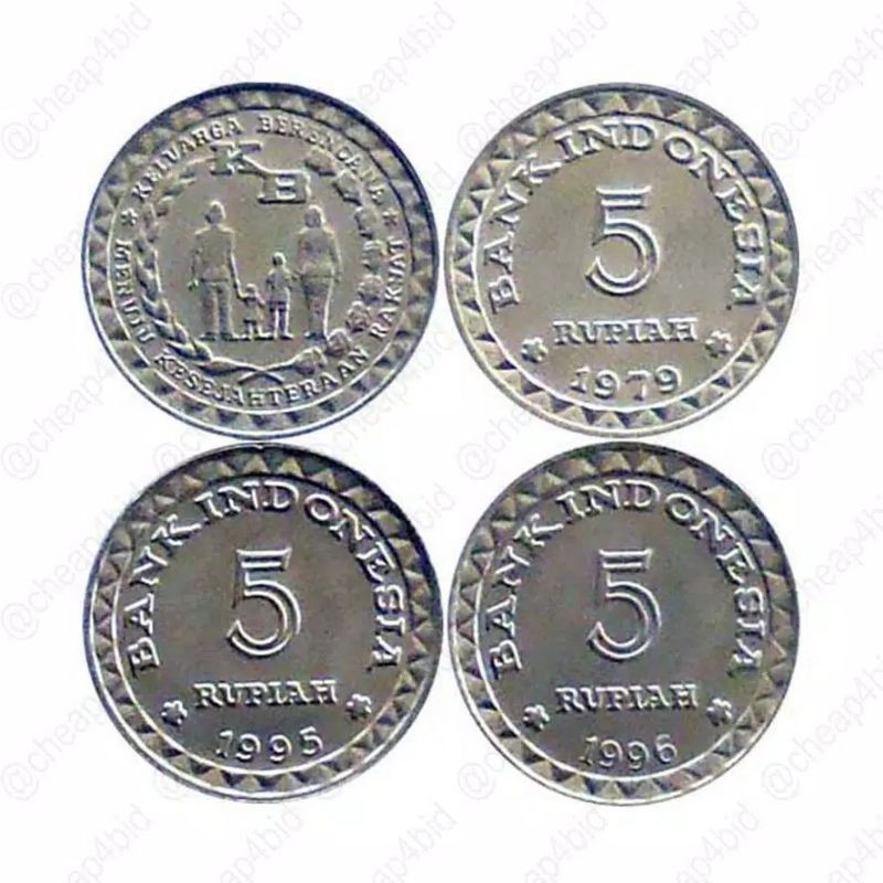Koin Uang 5 Rupiah tahun 1979 - 1996 untuk Seserahan Mahar dan Koleksi