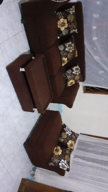 Sofa L Putus Minimalis + Meja (harga Obral)