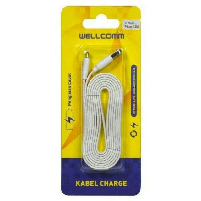 KABEL DATA FLAT MICRO 1.5M WELLCOM