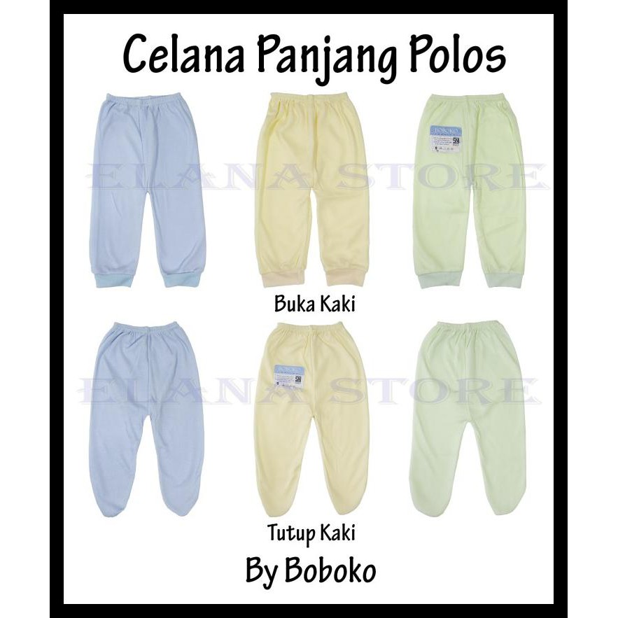 JUAL Celana Panjang Bayi Boboko Chokichi Lembut SNI - POLOS-NTRL-BUKA, SIZE XL 1PC ACK