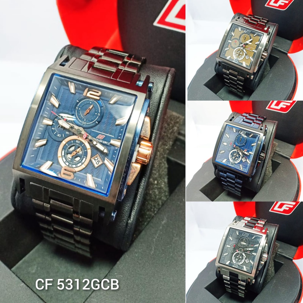 CHRONOFORCE JAM TANGAN RANTAI PRIA CF 5312 GCB ORIGINAL GARANSI RESMI