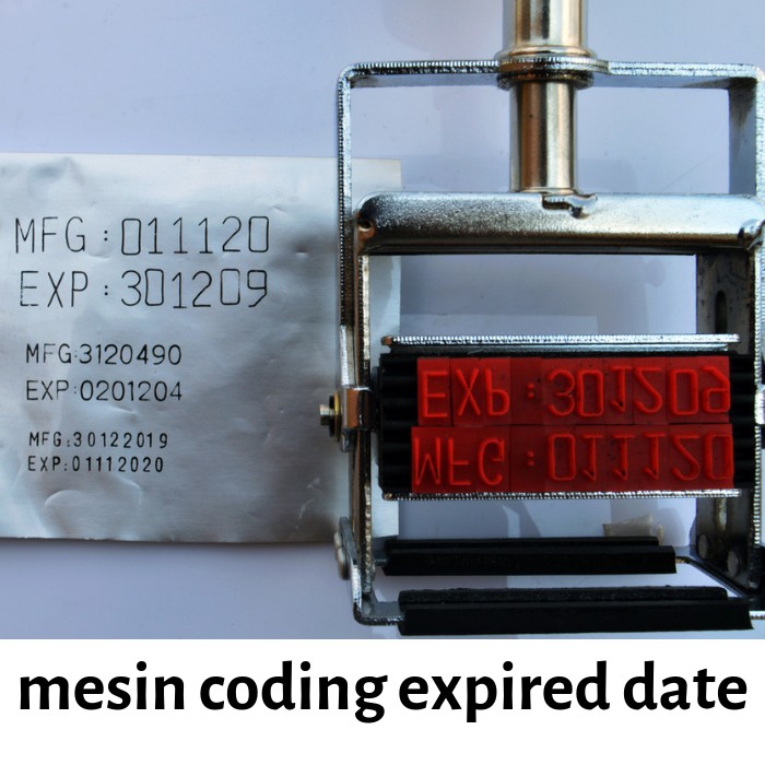 Mesin Coding Expired Date - Stempel Manual Tanggal Kadaluarsa Permanen | Nobu ink Mesin Stempel