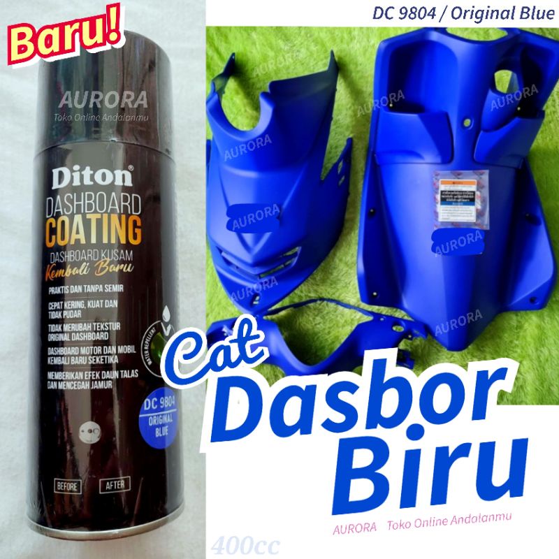 Cat Dasbor Biru DITON DASHBOARD COATING Original Blue 9804 Cet untuk Body Kasar, Spakbor, Slebor, Sp