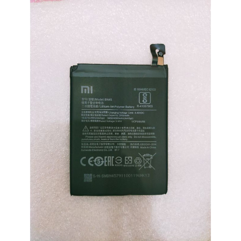 baterai xiaomi Redminote5pro original