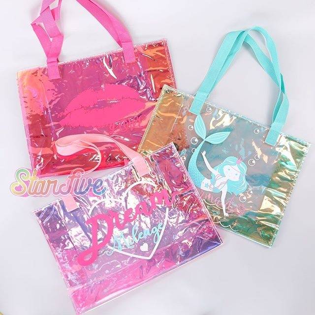 TOTE BAG TAS ANAK HOLOGRAM STARFIVE - TAS BAHU, TAS JINJING ANAK PEREMPUAN LUCU