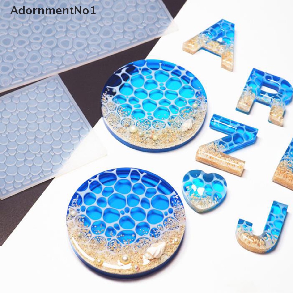 (AdornmentNo1) 1pc Cetakan Resin Epoksi UV Bahan Silikon Untuk Membuat Perhiasan DIY