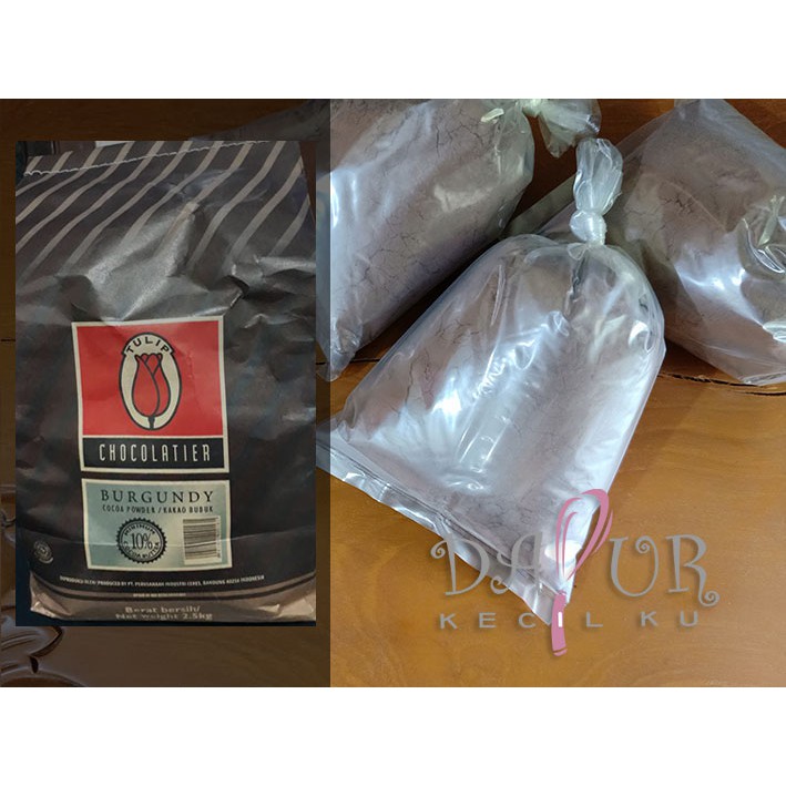 

Cokelat bubuk Tulip Burgundy 100 gram dan 250 gram repack Cocoa Powder / Chocolatier 100 dan 250 gr