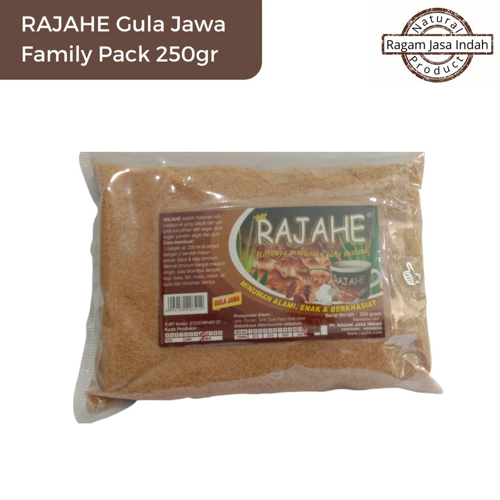 

RAJAHE Gula Jawa - Minuman Jahe Instan 250 gram