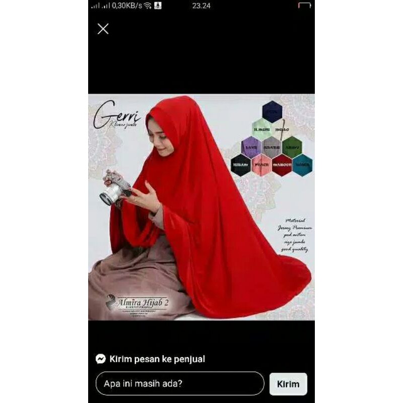 Jilbab instant/HIJAB jumbo umroh //bahan jersy ped antem JERSEY PREMIUM