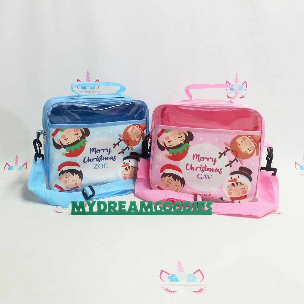 TAS 3IN1 MIKA SETENGAH / TAS ULTAH / SOUVENIR PROMOSI / POUCH SKINCARE / AQIQAH / TASYAKURAN /-4