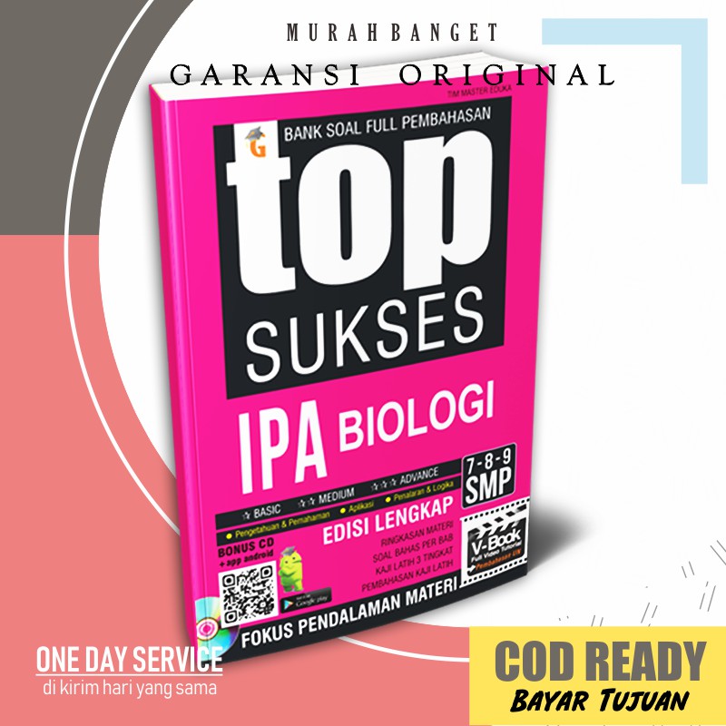 Buku Materi Soal Smp Top Sukses Ipa Biologi Smp 7 8 9 Shopee Indonesia