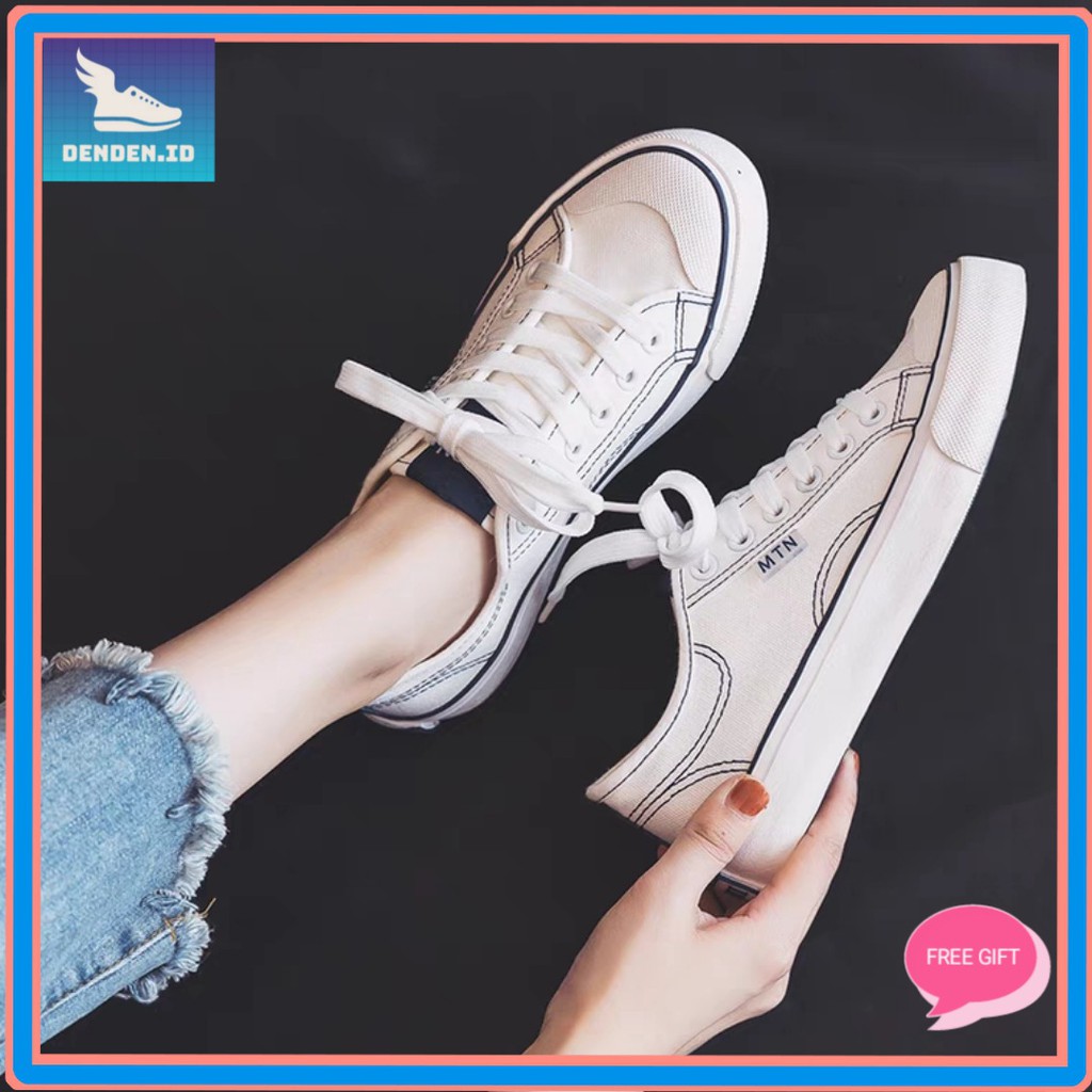 2.2 COD Sale [DENDEN.ID] Sepatu Wanita Sneaker Import Sport Sepatu Casual Korea Style Murah DD1006