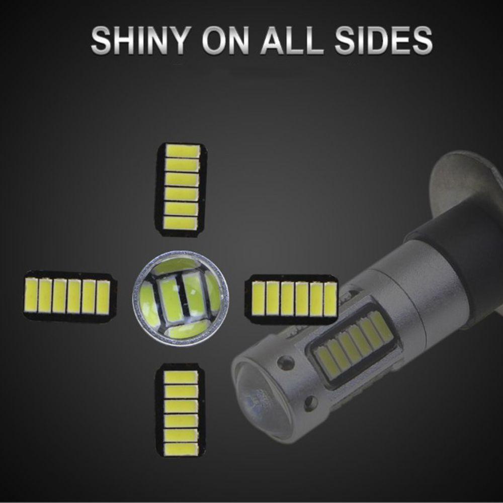 Populer 2pcs Lampu Kabut Mobil 6500K LED Interior Super Terang DRL