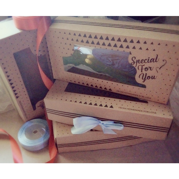 

Box coklat untuk brownis kue, packing aksesoris,dll 24x12x6 cm
