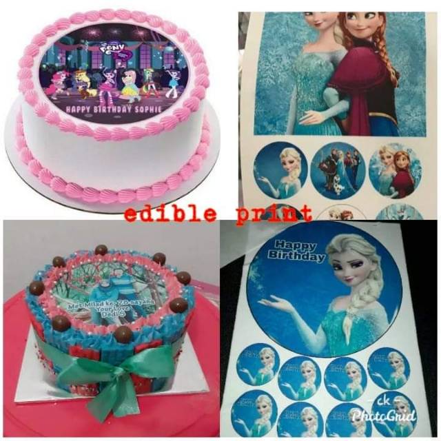 

Edible print kue (kertas)