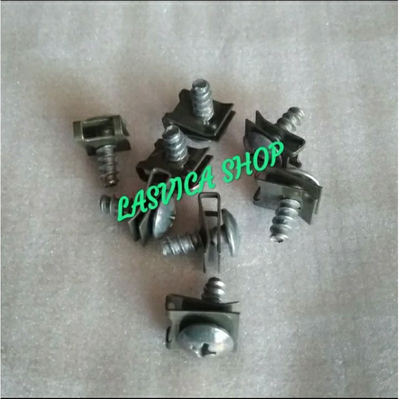 Baud/baut sekrup drat kasar yamaha + klip all motor yamaha