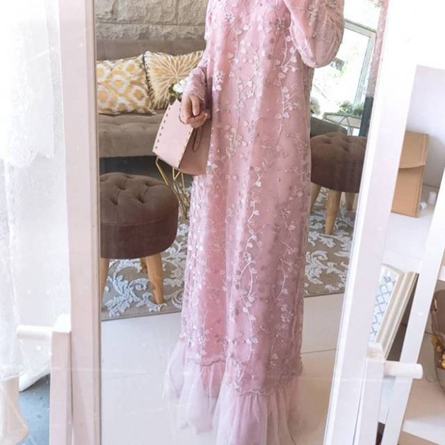 Jamilah dress Dusty Pink S/M by Carisaa Butik