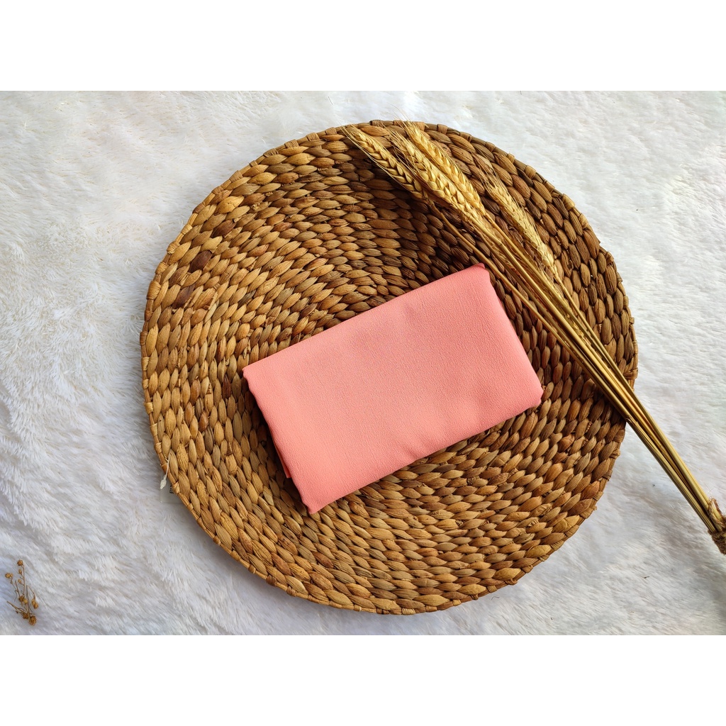 PART 3 : PASMINA DIAMON 175x75 PASHMINA DIAMOND GEORGETTE-GUAVA