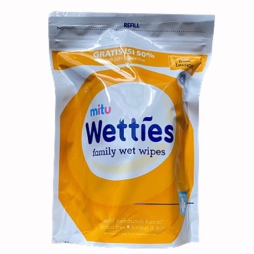 Mitu Wetties Refill 90s Tisue basah antiseptic