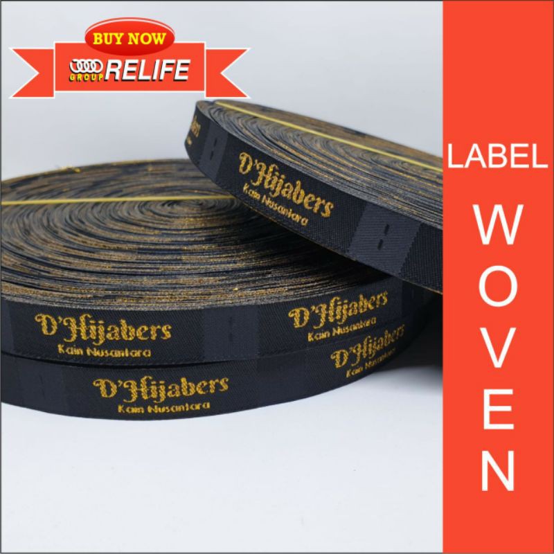 

LABEL WOVEN DAMASK | LABEL RAJUT/TENUN | BENANG GOLD MENGKILAP
