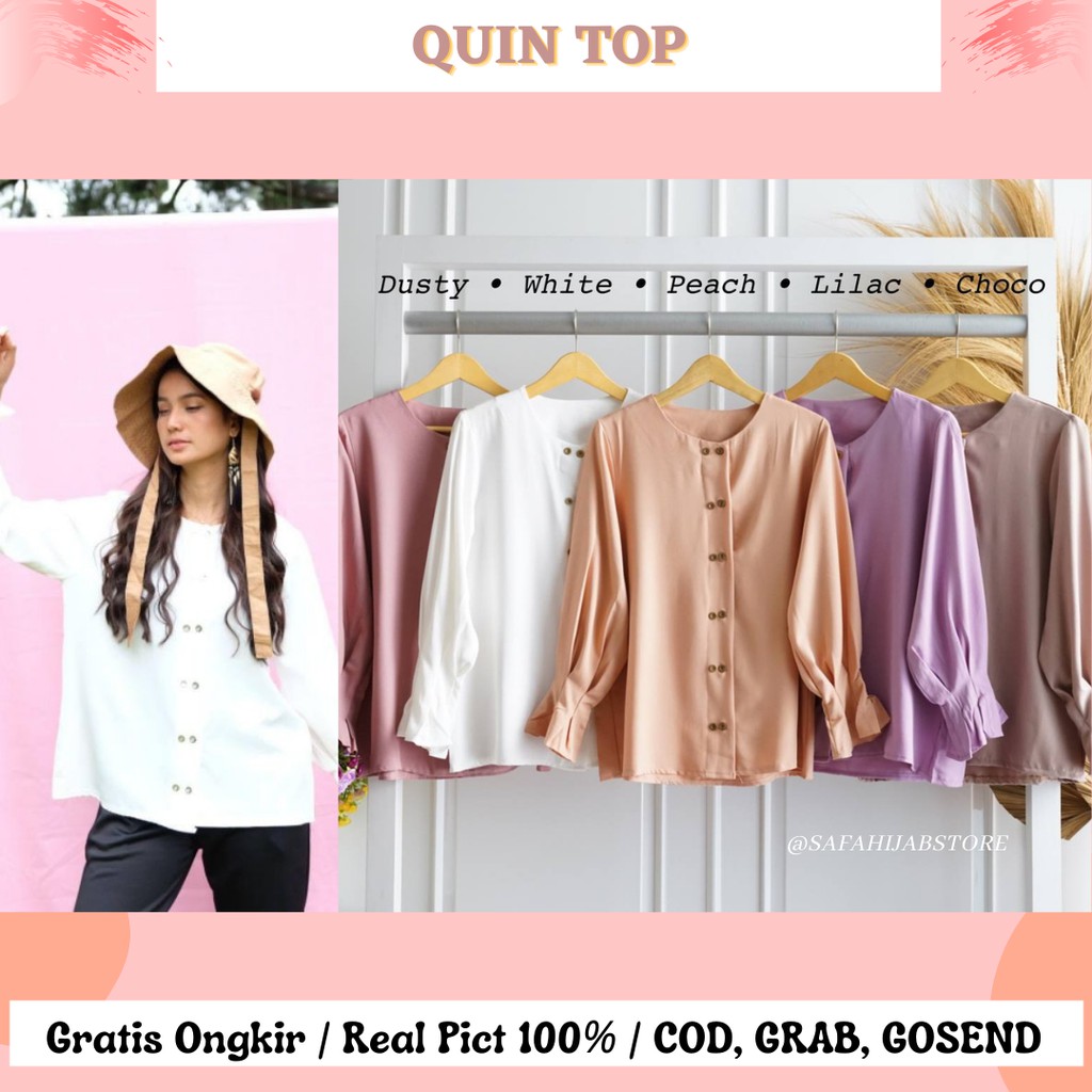 QUIN TOP / KEMEJA KERJA