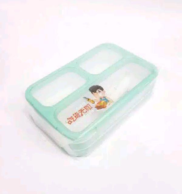 Lunch Box Sekat 3 Yooyee 633 Anti Tumpah Yooyee Mini  Sekat 3 Lunch Box