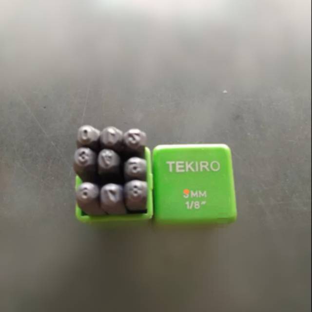 Ketok angka 4 mm set tekiro