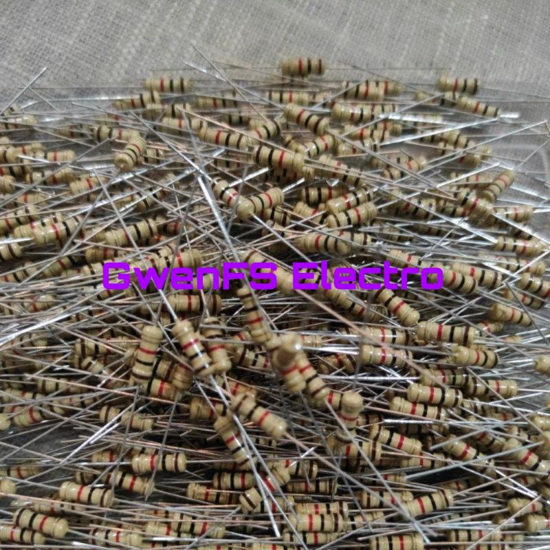 Per 10 PCS, RESISTOR 1/4W 18R 180K 180R 2K 2K2 2K7 2M2 2R7 20K 20R 200R 22R 27R 270R 3K 3K3 3K9