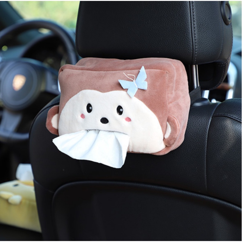 SARUNG Tempat Tisu Tissue Mobil MICKEY MINNIE PIGGY gantung belakang Jok dan Armbox