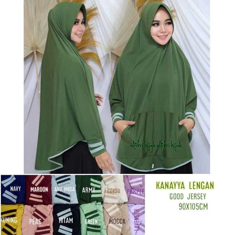 KANAYA HIJAB TANGAN INSTAN 1000% JERSEY SUPER