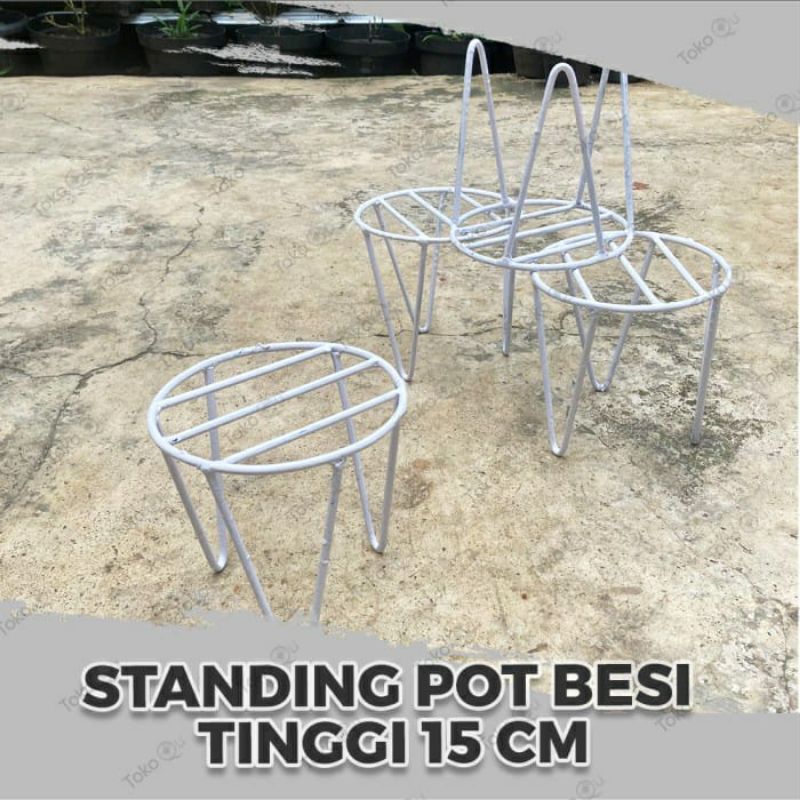 STANDING POT RAM MINI D 15CM TINGGI 15 CM BESI SNI