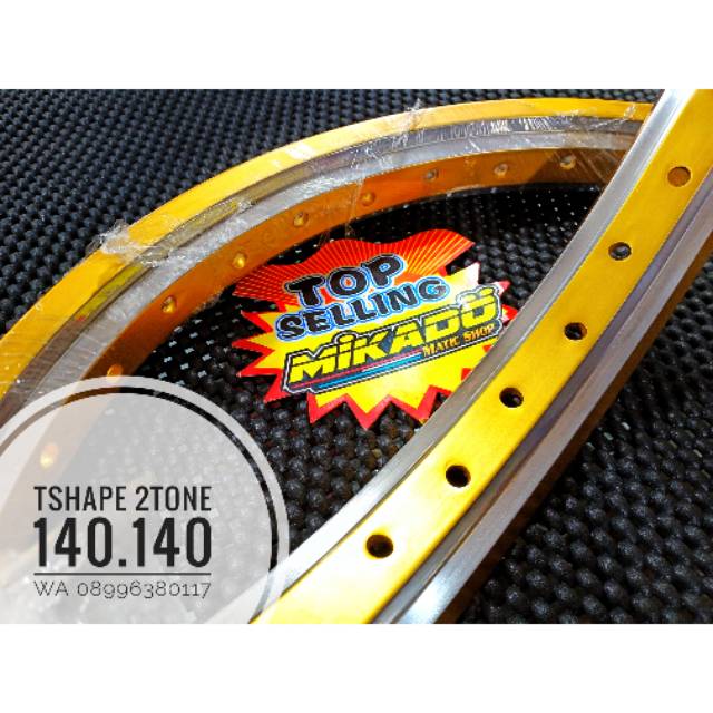 Velg novice ring 17 model morad 2tone samping akront thailand