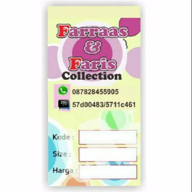 

Hang Tag/Label Baju