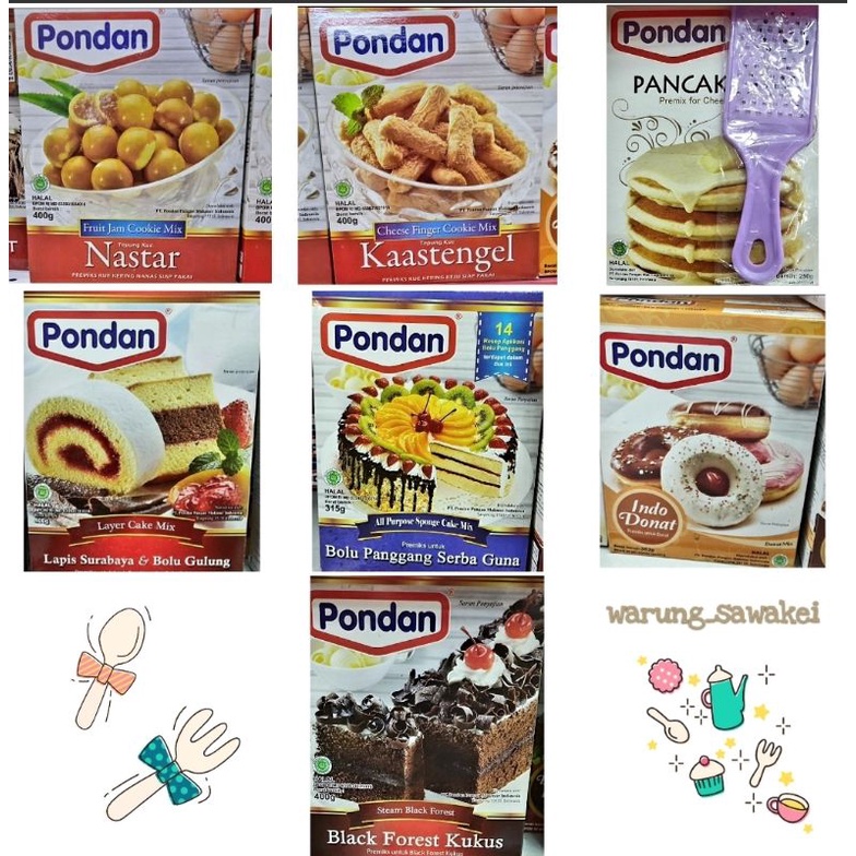 

Pondan Tepung Mix Cake instant