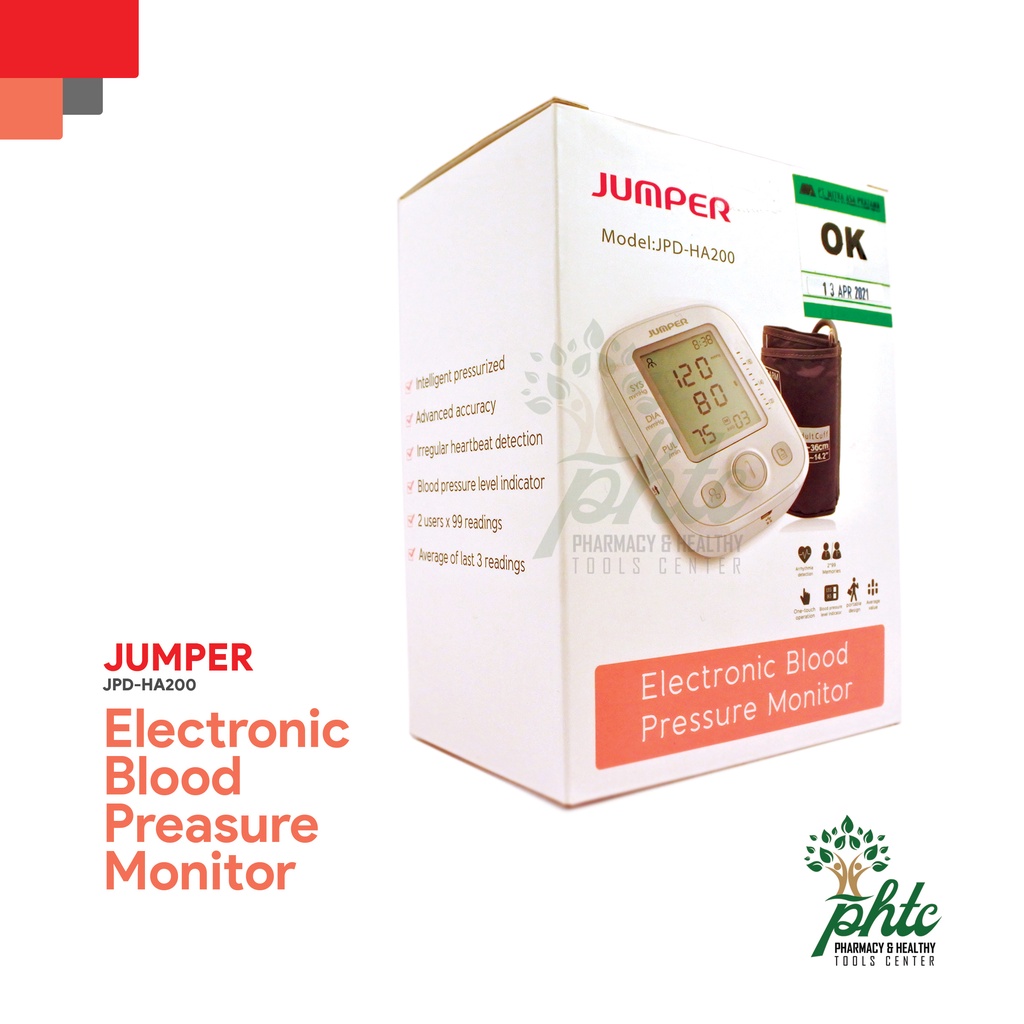 JUMPER HA-200 Tensimeter Digital l Electronic Blood Pressure Monitor