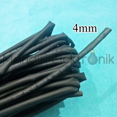 Heatshrink Selongsong Kabel Bakar 4 mm per meter