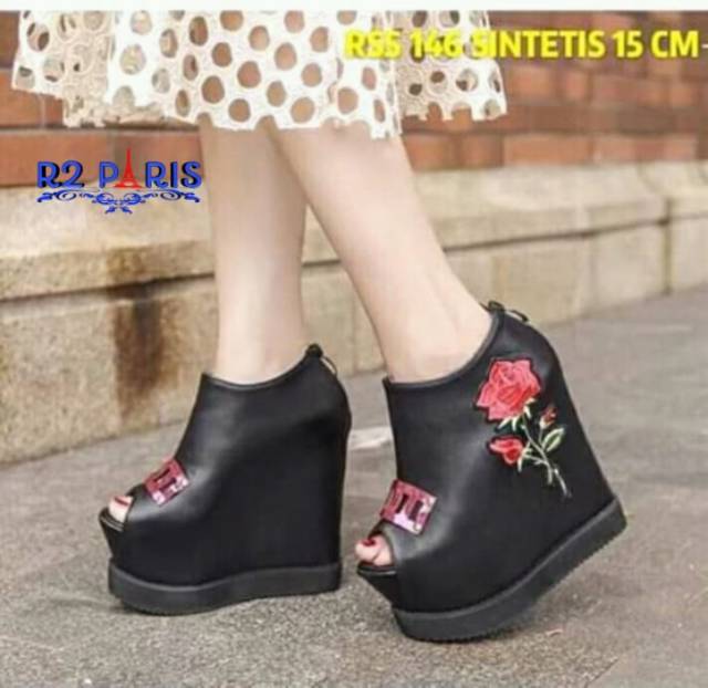 ZPT-Sepatu wedges wanita OF-24