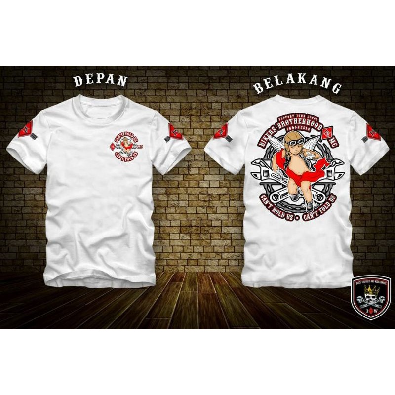 BIKERS BROTHERHOOD 1% MC INDONESIA T-SHIRT ORIGINAL