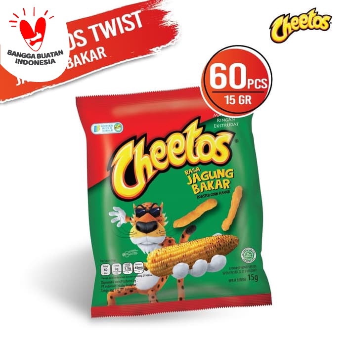 

MURAH Cheetos Twist Jagung Bakar 15 Gr - 60 Pcs