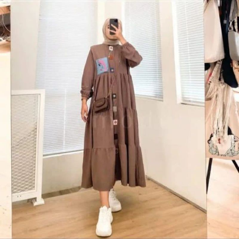 LALA MIDI DRESS KONDANGAN DRES BUSUI (full kancing depan) DRES KATUN RAYON BAJU KONDANGAN BUSUI BAJU BUSUI LONG DRES PAKAIAN WANITA KEKINIAN BAJU WANITA KEKINIAN DRESS KEKINIAN BAJU TERBARU WANITA DRES MUSLIM TERBARU PAKAIAN MUSLIM WANITA FASHION KEKINIAN