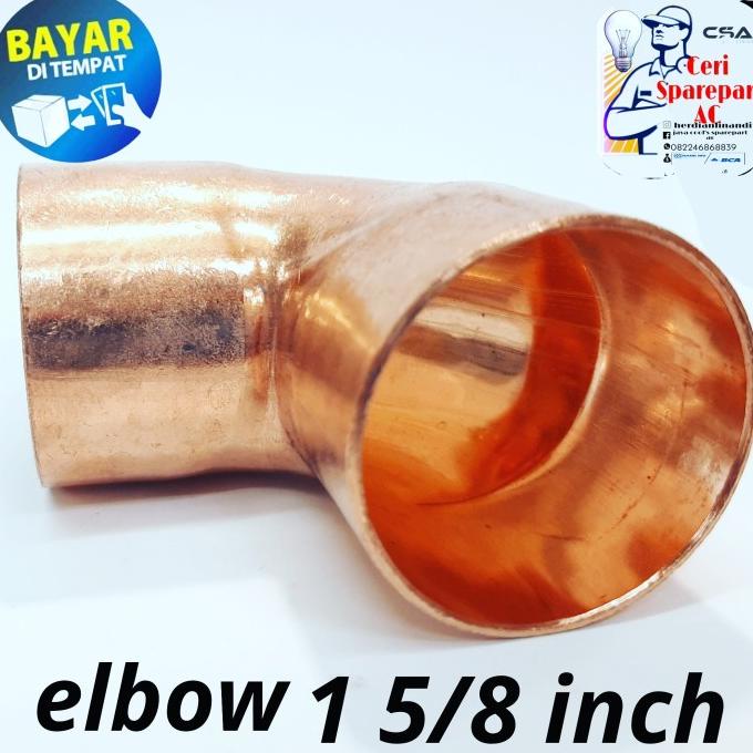 ~~~~~] Elbow knee pipa tembaga AC ukuran 1 5/8 inch 90