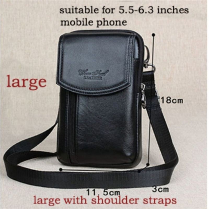 Tas Kulit - Tas Selempang Pria - Dompet Hp Di Ikat Pinggang