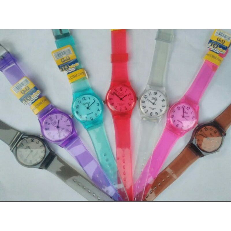 Jam tangan jelly transparan