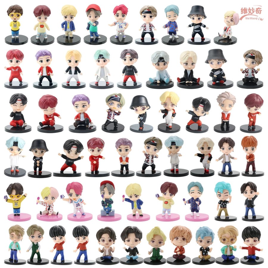 (RANDOM) STAND FIGURE PAJANGAN FIGURAN BTS BT21 KPOP ARMY BANGTAN BOYS ECERAN