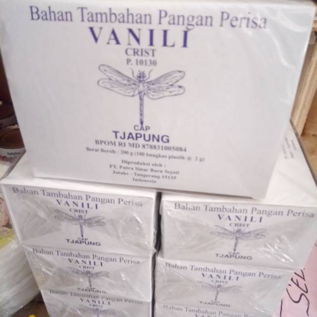 

Vanili cap capung per box