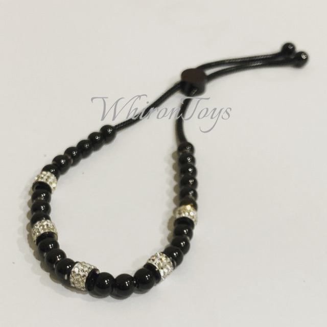 Gelang Serut Hitam Besi Putih Asli Ternate