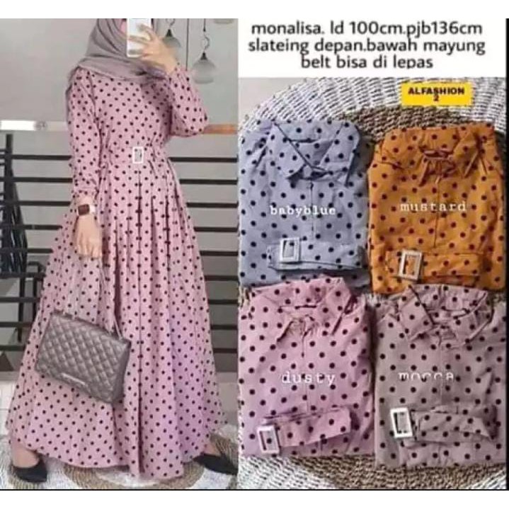 GAMIS TERBARU 2021 NAIRA DRESS FULKADOT/GAMIS DRESS/GAMIS CANTIK